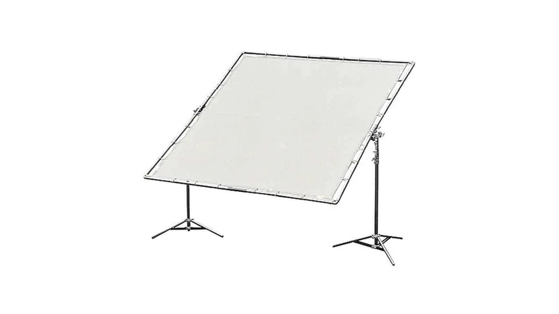 Studio 8x8 bounce frame with UltraBounce fabric on combo stands