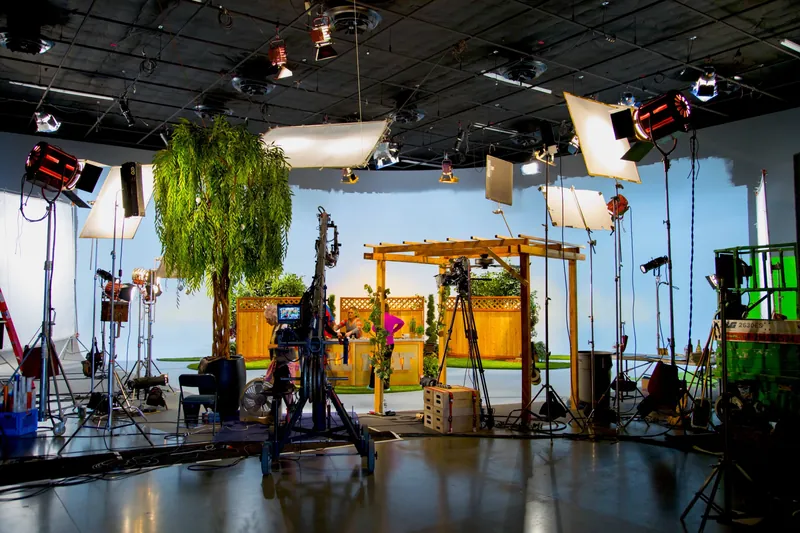 Product tabletop shoot in progress under studio lighting