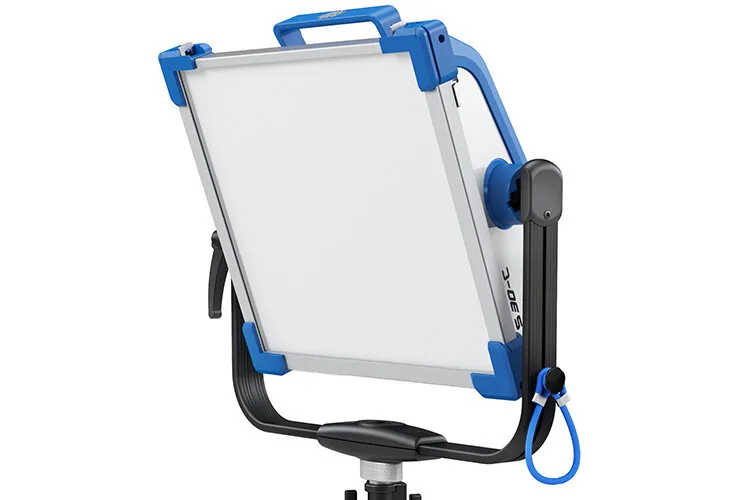 Bi-color LED soft panel on a stand, ARRI S-30 style, with diffusion front