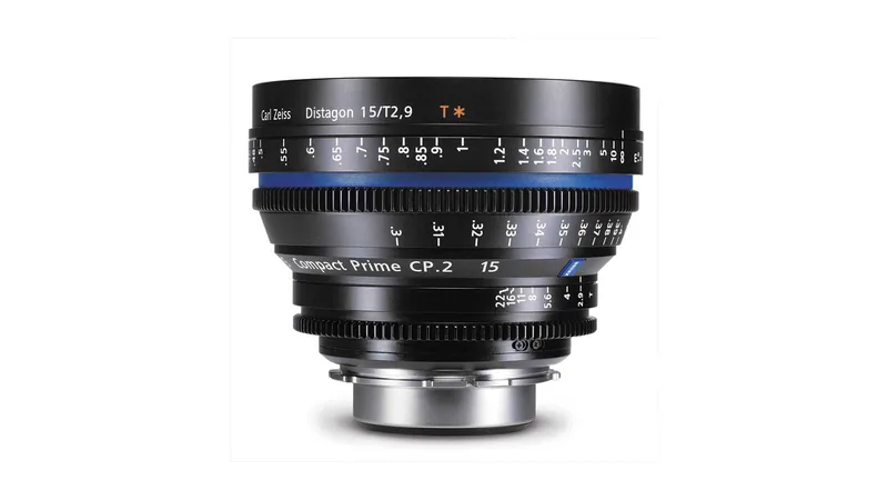 15mm Zeiss PL mount wide-angle prime cine lens